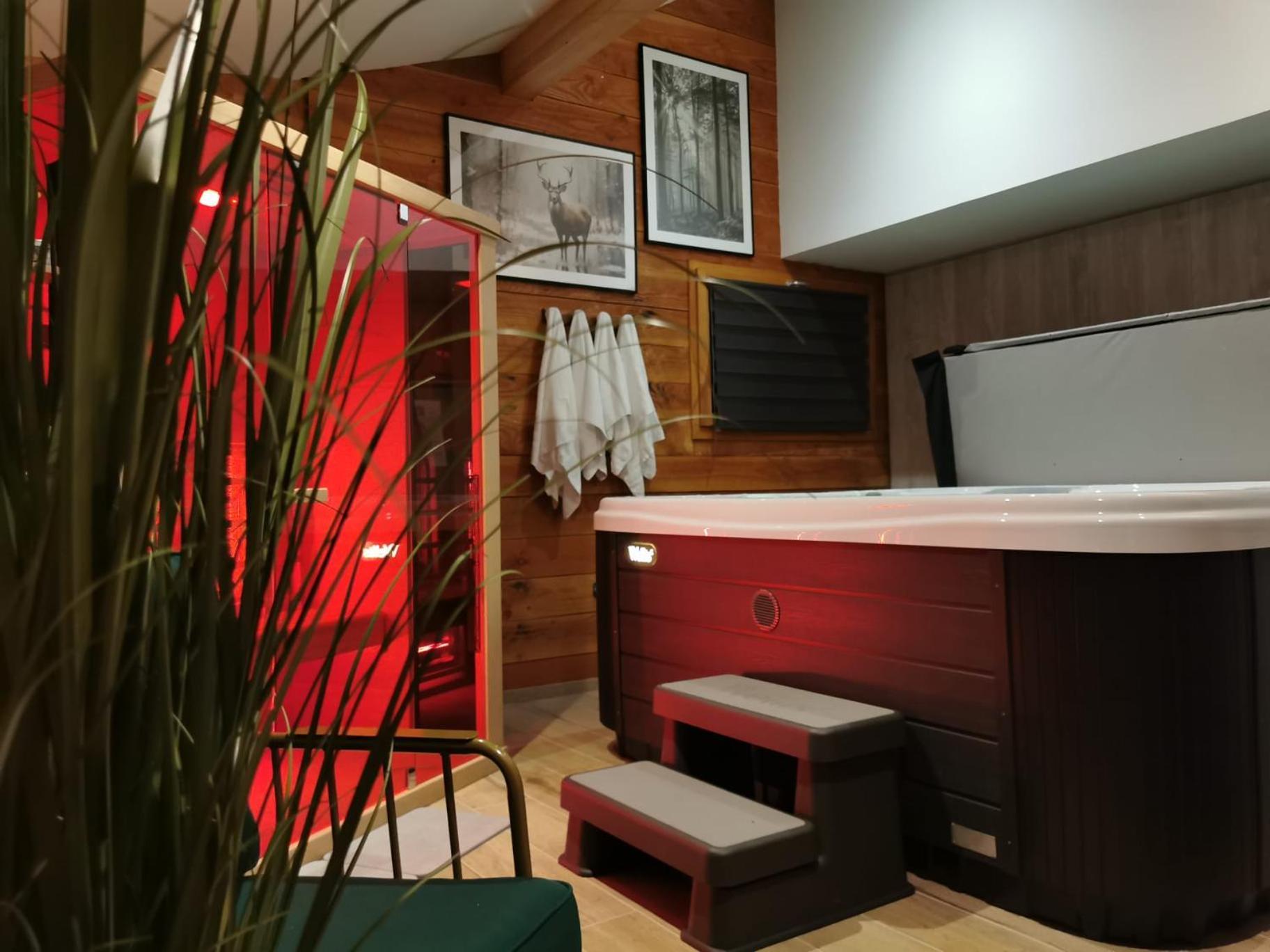 Le Chalet Du Pere Michel, Jacuzzi, Sauna, Jardin ラ・ブレス エクステリア 写真