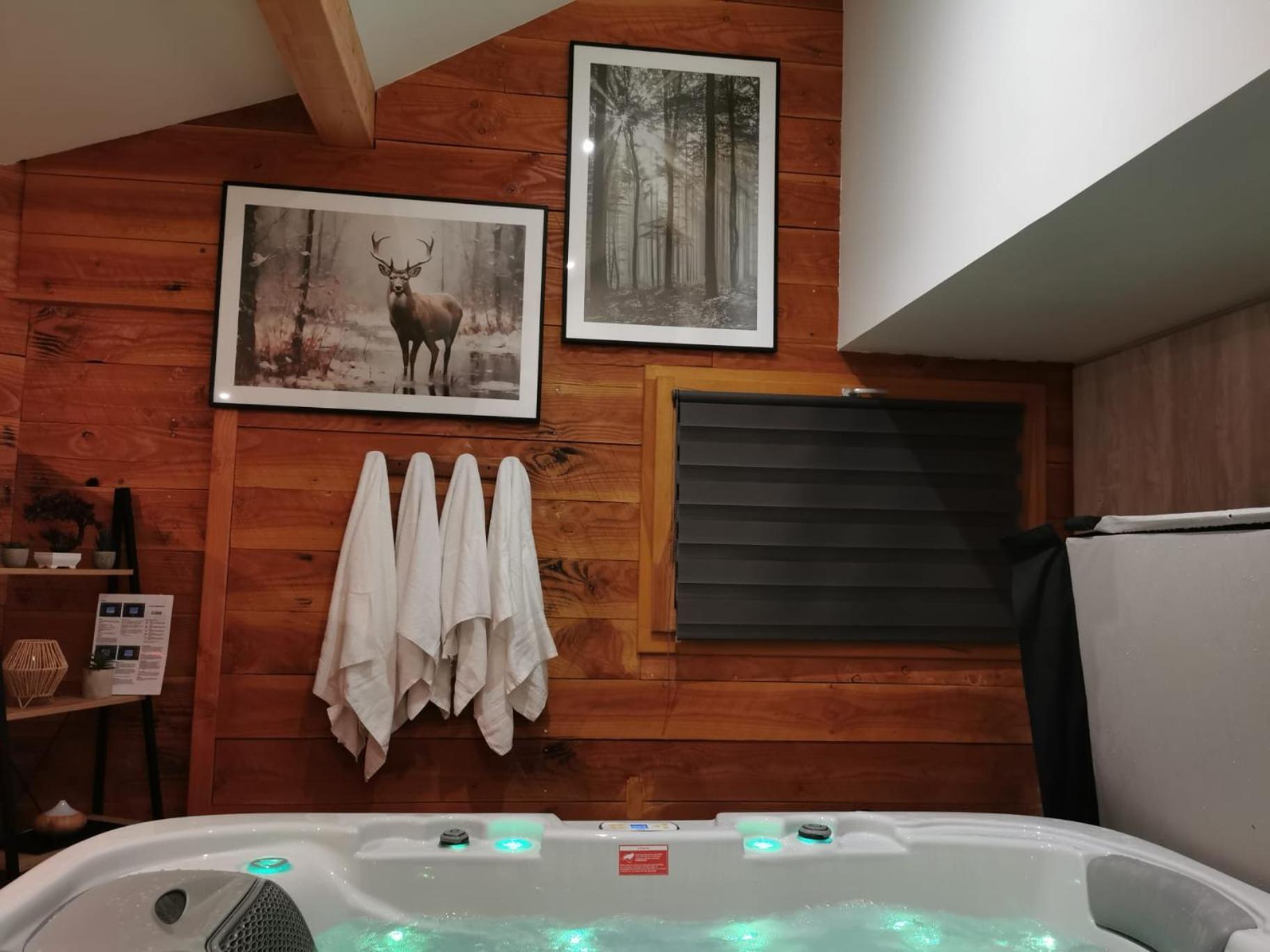 Le Chalet Du Pere Michel, Jacuzzi, Sauna, Jardin ラ・ブレス エクステリア 写真